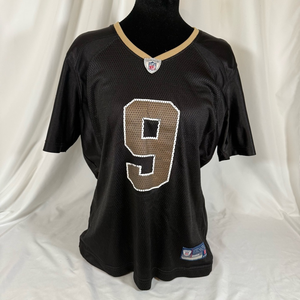 Reebok Black and Gold NFL Jersey #9